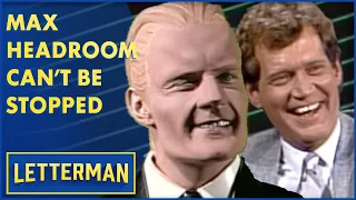 Max Headroom Makes His American TV Debut | Letterman