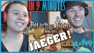 My Sister and I React to Attack on Titan in 9 Minutes by Gigguk