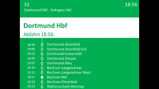 [DB Regio NRW] Ansagen S1 Dortmund Hbf - Solingen Hbf