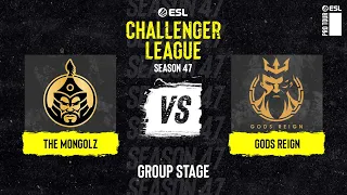The MongolZ vs. Gods Reign - ESL Challenger League S47 - Asia