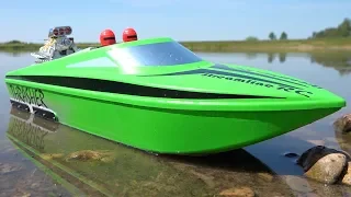 UPGRADED 6S V2 THRASHER XL JOLLY GREEN JET BOAT w/ BiLGE PUMP from StreamlineRC! | RC ADVENTURES