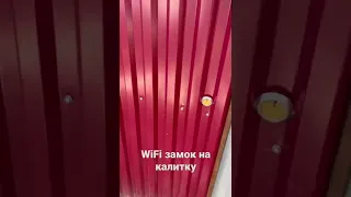 Электромеханический замок на калитку WiFi с открытием через приложение