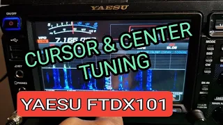 YAESU FTDX101 - CURSOR & CENTER TUNING - 40 METERS