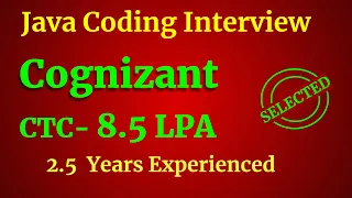 Cognizant Java Coding Interview Question Answers