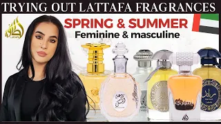 Trying out 7 SPRING & SUMMER fragrances from LATTAFA | Middle Eastern Fragrances 2022