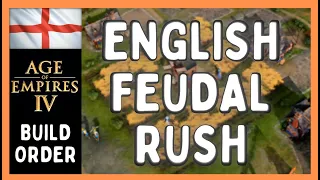 Aoe4 | English Feudal Rush Build Order