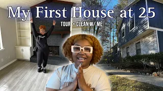 My First House at 25 🏡 | Empty House Tour | Clean w/ Me