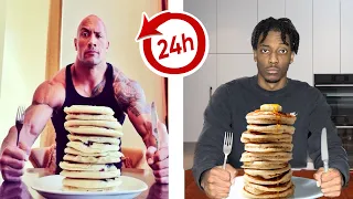 Eating like THE ROCK for 24hrs..
