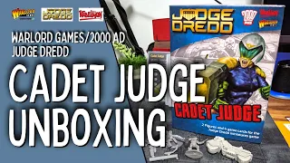 Warlord Games Unboxing - Cadet Judge - 2000 AD - Judge Dredd