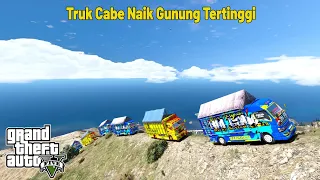 Konvoi Truk Cabe Rusuh Naik Ke Puncak Gunung! GTA 5 Mod Indonesia