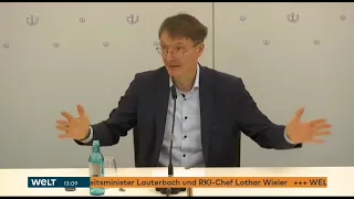 Karl Lauterbach's Pressekonferenz über Affenpocken
