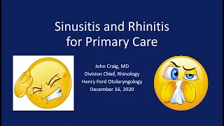 Sinusitis and Rhinitis for Primary Care