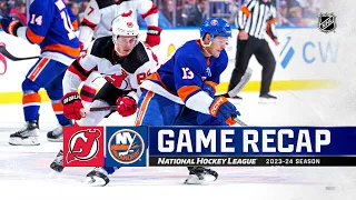 Devils @ Islanders 10/20 | NHL Highlights 2023