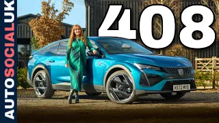 Peugeot 408 review - The best looking SUV? (Plug in hybrid) UK 4K