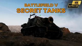 SECRET TANKS IN BATTLEFIELD 5 (Sturmtiger, Churchill Crocodile, T34 Calliope and Hachi Rocket Tanks)