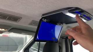 Ampire OHV-101-HD roof mount monitor installation in Opel Vivaro