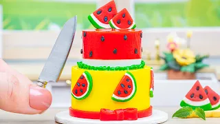 1000+ Best Of Miniature Cakes Decorating Ideas | Perfect Miniature Watermelon Cake By Yummy Bakery