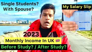 Monthly Income In UK 🇬🇧 As a Part Time Job & Full Time Jobs || My Salary In UK || Rahulsukpedia