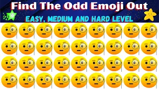 HOW GOOD YOUR EYES ARE | Find The Odd Emoji Out | Find The Difference  Puzzle Quiz #83