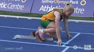 U13 Girls 4x100m Relay - Final - Asics Australian Little Athletics Championships