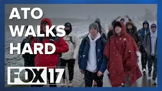 'We don't want them to feel alone': GVSU fraternity walking 160 miles for suicide prevention