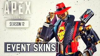 BACK IN BLACK Event Skins "INTRO SELECT ANIMATIONS" - Apex Legends Season 12