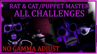 FNaC 3 CN - Rat & Cat/Puppet Master All Challenges Rebeaten with No Gamma Adjust (Hard Mode)