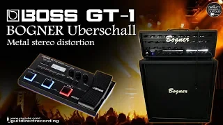 BOSS GT1 BOGNER Distortion / Using PAN Delay to create STEREO distortion