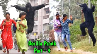 Gorilla Atta¢k Prank on Girls (Part-3)😱😱 PrankBuzz