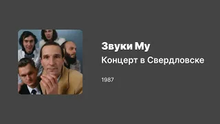 Звуки Му — Концерт в Свердловске (1987)