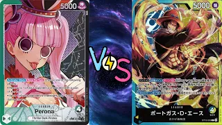 One Piece Card Game: G/B Perona vs B/Y Ace [OP-06/ST-13]