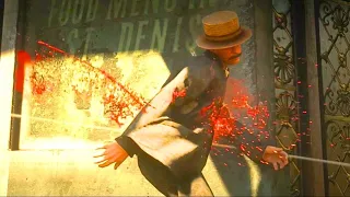RDR 2 - Brutal & Bloody Shooting Kills - Slow Motion Gameplay - Funny Moments Vol.8