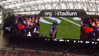 NRG stadium. Houston Texans JJ Watt defense. Turn down