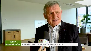 VSETÍN: Předseda Senátu Miloš Vystrčil navštívil Vsetín