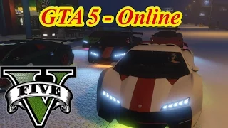 GTA 5 Online гонки - Wallride  + Рампа все в снегу