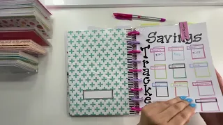 How I set up my 6 month budget planner using a Happy Planner budget extension pack
