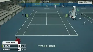 Ernests Gulbis (LAT) vs Go Soeda (JPN), Traralgon challenger (Australia), 1 Round