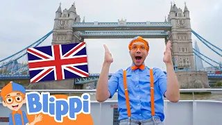 Blippi Explores London On A Party Boat! | Educational Videos for Kids