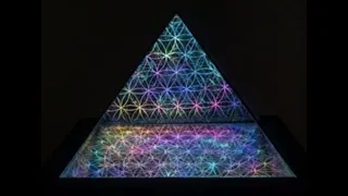 Ascension Infinity Mirror Pyramid Sculpture Art by Nicky Alice