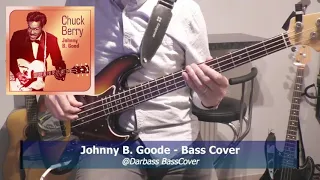 [Chuck Barry] Johnny B. Goode - Bass Cover 🎧 (with bass notes)