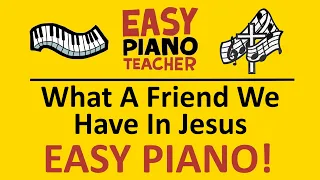 🎹 EASY piano: What A Friend We Have In Jesus keyboard tutorial (hymn) by #EPT