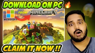 Claim It Free From Microsoft Website 😍 How To Download Minecraft On PC/Laptop Official Java Edition