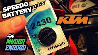 KTM Speedometer Battery Replacement