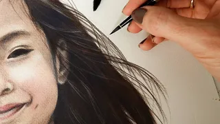 How to Draw Realistic Portraits with WATERCOLOR PENCILS - Step-by-Step Tutorial