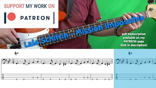 Lalo Schifrin - Mission Impossible (Bass cover with tabs)