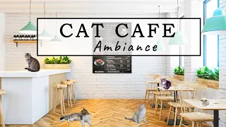 Cat Coffee Shop Ambience & Jazz Music - Cafe Music,Cat Sound,Relax Cafe ASMR - Relaxation,Study,Work