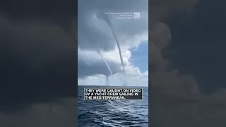 Four waterspouts spotted at the same time in Mallorca #shorts