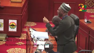 The moment NDC MPs forced Agric Minister to dress properly