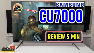 SAMSUNG CU7000 CRYSTAL SMART TV 4K: FULL REVIEW IN 5 MINUTES