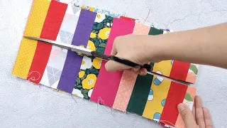 Sewing tips for sewing beginners, why you can't throw away scrap fabric Look at what you made.